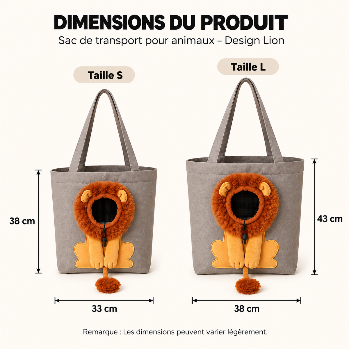 PawBag Lion™ – Sac de transport pour chat et petit chien